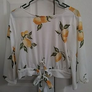 Lemon Crop Top